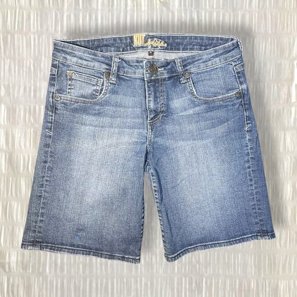 Kut from the Kloth Bermuda Blue Denim Shorts Women’s Size 6 – Medium Wash - Picture 1 of 5